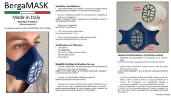 BergaMASK kit adulto + 30 filtri tnt - immagine 2
