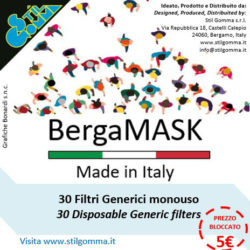30 filtri TNT di ricambio per bergaMASK