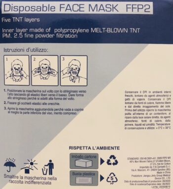Mascherina FFP2 kn95 - DPI - 1pz - immagine 2