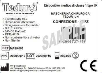 Mascherina chiurgica "Teduro" 10 pezzi - immagine 2